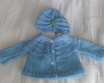 prem baby jacket and hat