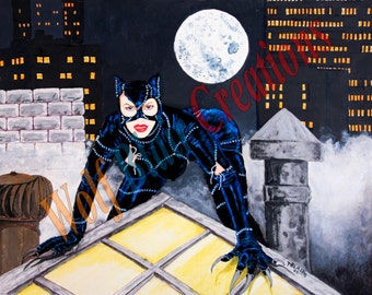 Catwoman Painting Print 11x17