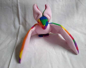 Rainbow Bat Plushie