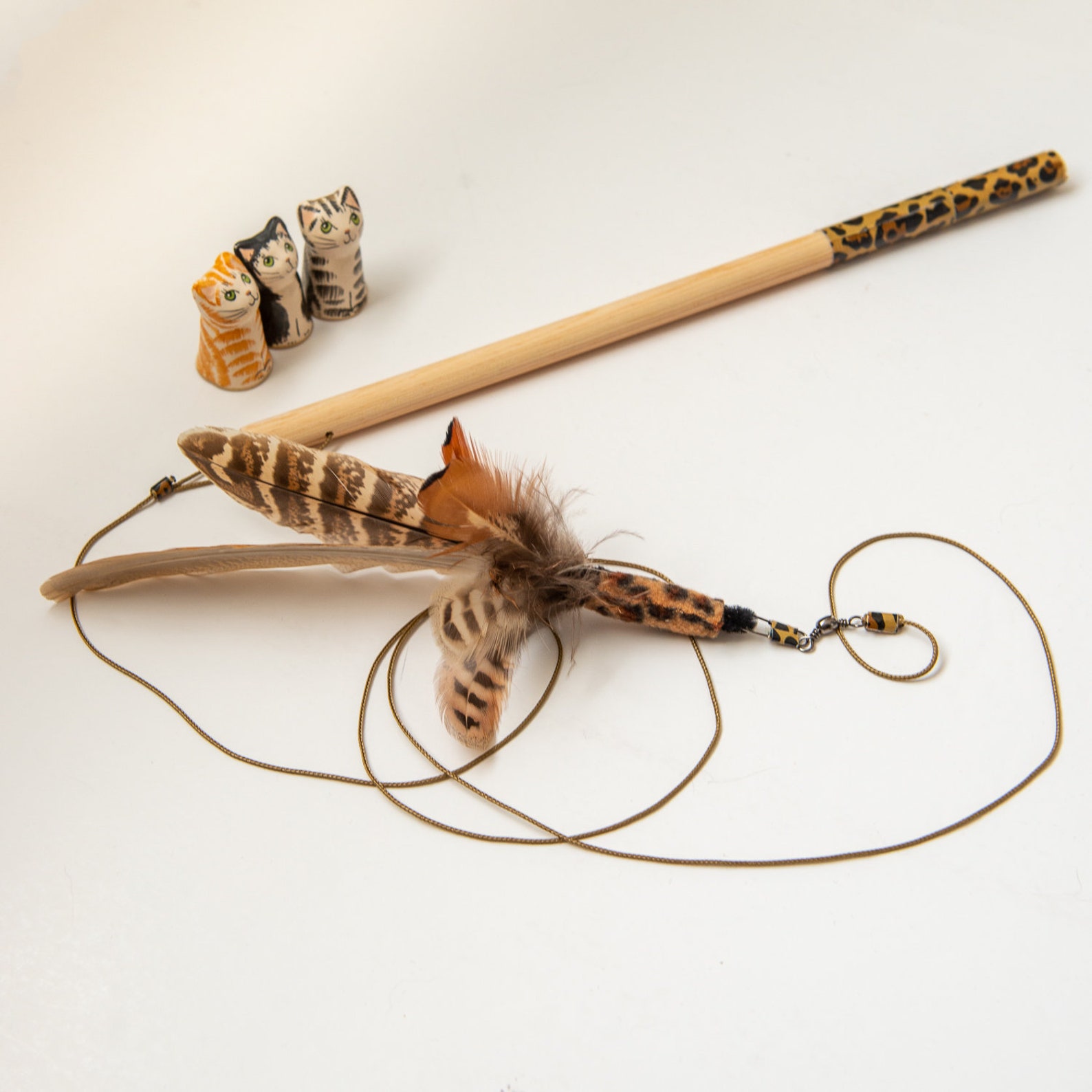 Cat toy feather fascinator the perfect toy to tempt your Etsy