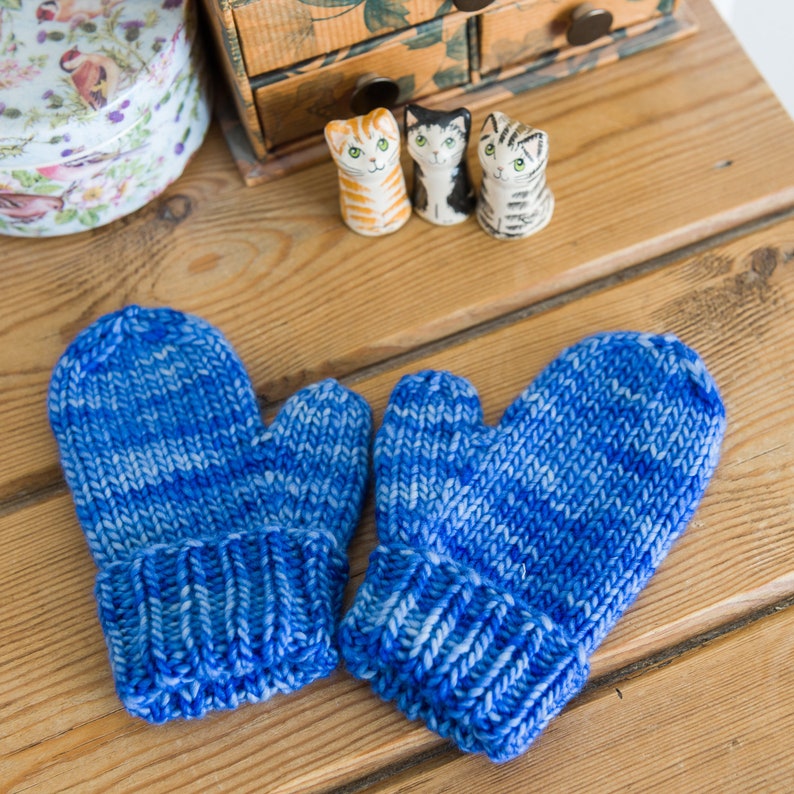 Baby Mittens Hand Knit Pure Merino Wool Baby and Toddler Etsy UK