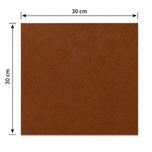 Corrected Grain Cowhide Leather Panels, Craft Leather Sheets, 22x30cm or 30x30cm image 9