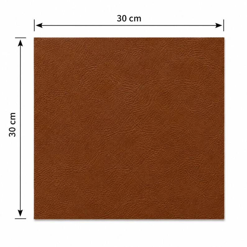 Corrected Grain Cowhide Leather Panels, Craft Leather Sheets, 22x30cm or 30x30cm image 9