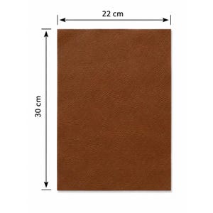 Corrected Grain Cowhide Leather Panels, Craft Leather Sheets, 22x30cm or 30x30cm image 8