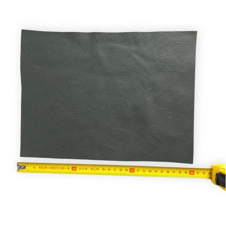 Corrected Grain Cowhide Leather Panels, Craft Leather Sheets, 22x30cm or 30x30cm image 6