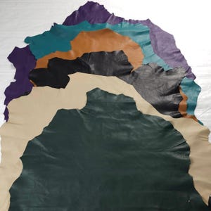 Sheepskin Nappa Leather Hide 5-9 sq ft 0.8mm Garment Grade Full Skin Soft for Jackets & Fine Leatherwork
