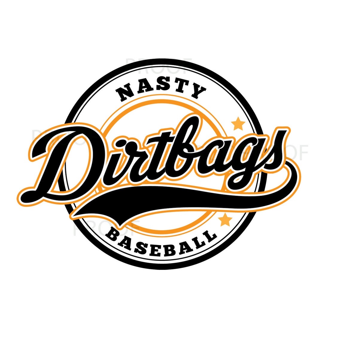 Dirtbags Baseball Logo, It's Nasty Awesome Instant Digital Download