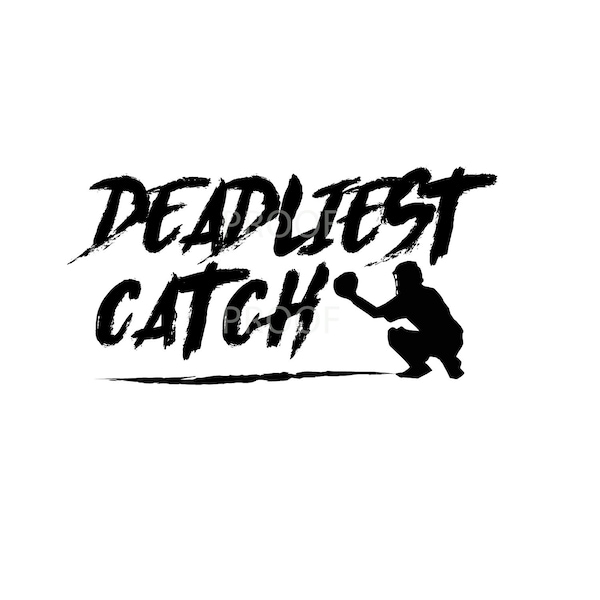 Letvoller Catch-Catcher Baseball und Softball Slang für all deine Projekte! Sofortiger digitaler Download, svg, eps, ai, jpeg und png