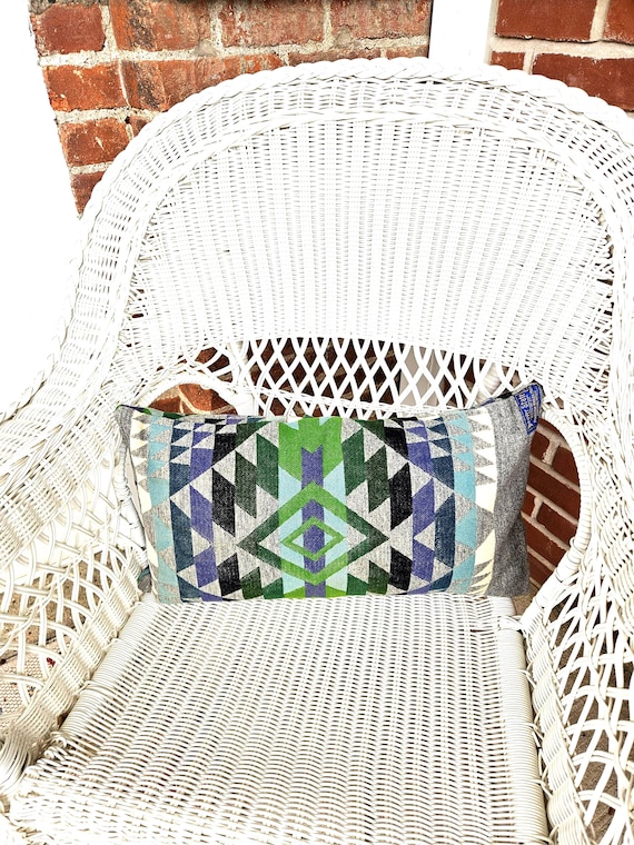 貴重 Pendleton Beaver State PILLOW 70's Vintage~~authentic~~pendleton~~beaver State~~aztec Pattern