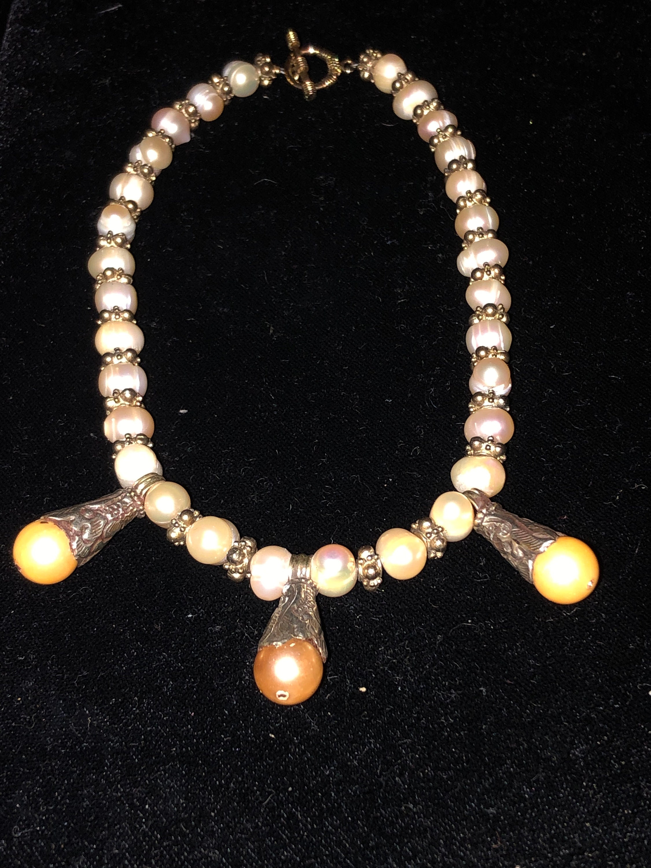 Unusual Natural Pearl Necklace - Etsy