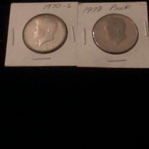Two John F Kennedy Rare Half Dollar Coins