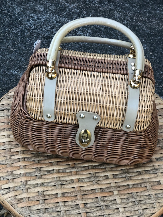 Vintage wicker handbag Gem