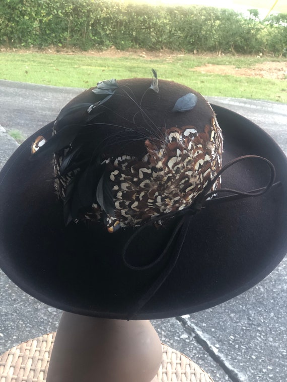 Brown with Feathers Jack McConnell Hat