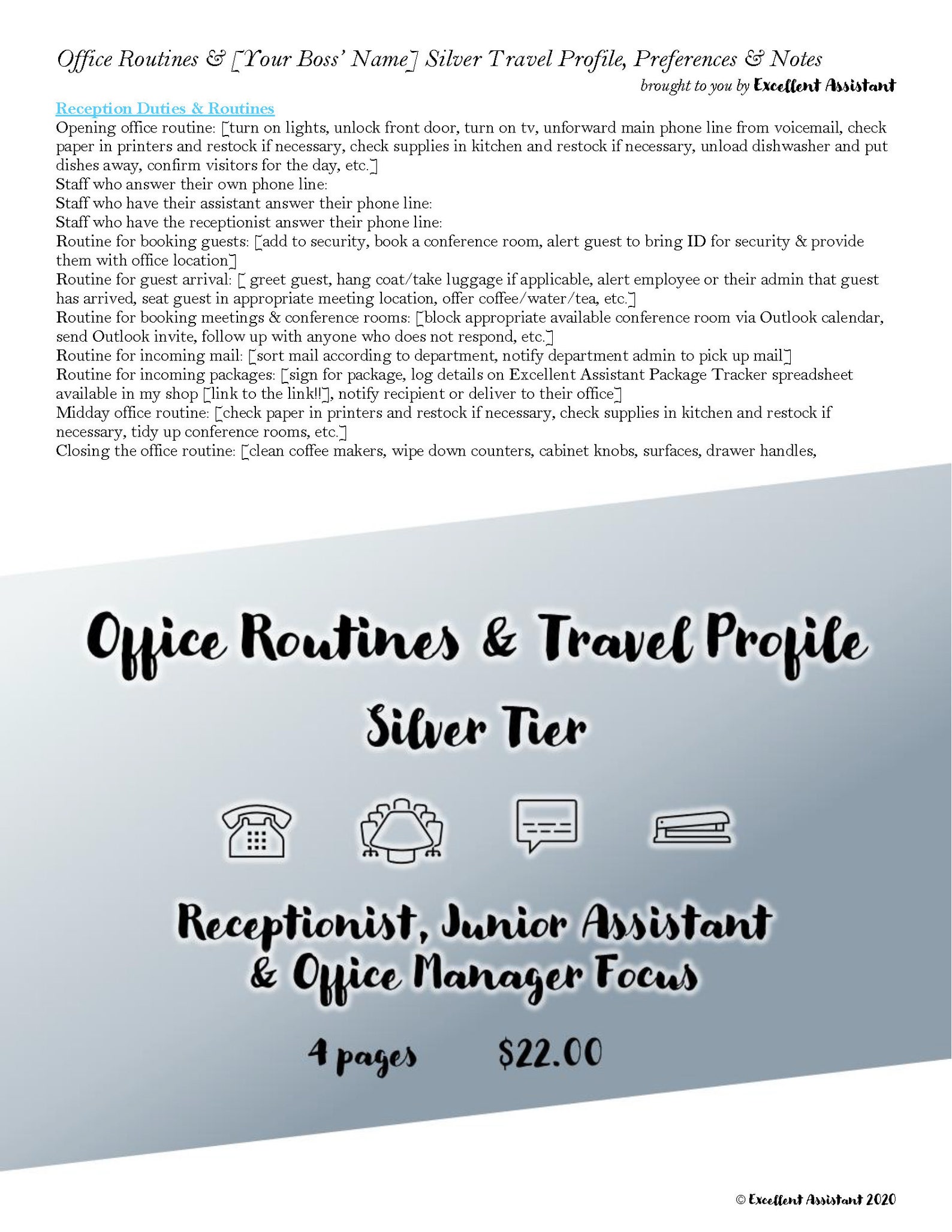 office-routines-travel-profile-template-silver-tier-for-etsy