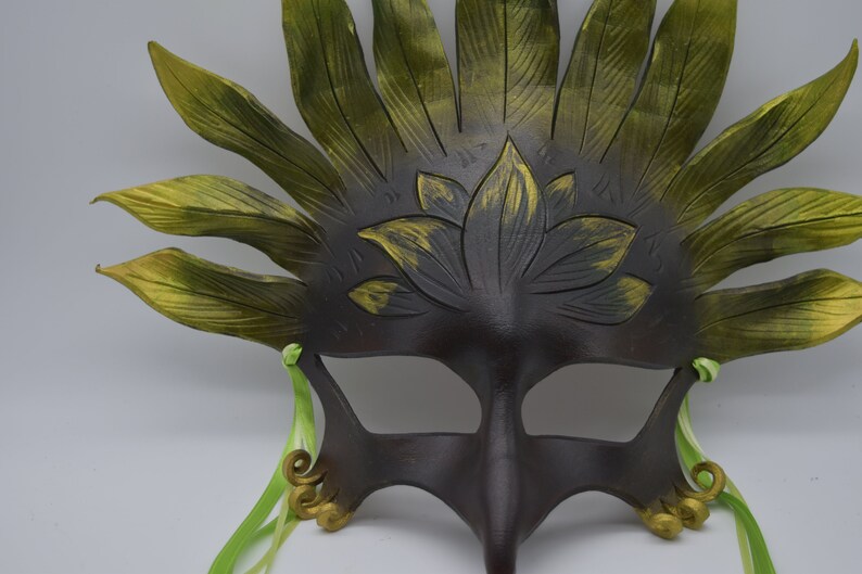 Forest phoenix, fire phoenix dragon, gryphon leather mask - custom orders for ones like it image 6