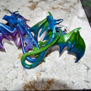 3D leather dragon bracelets for unisex - custom order in your choice of colour.