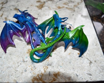 3D leather dragon bracelets for unisex - custom order in your choice of colour.