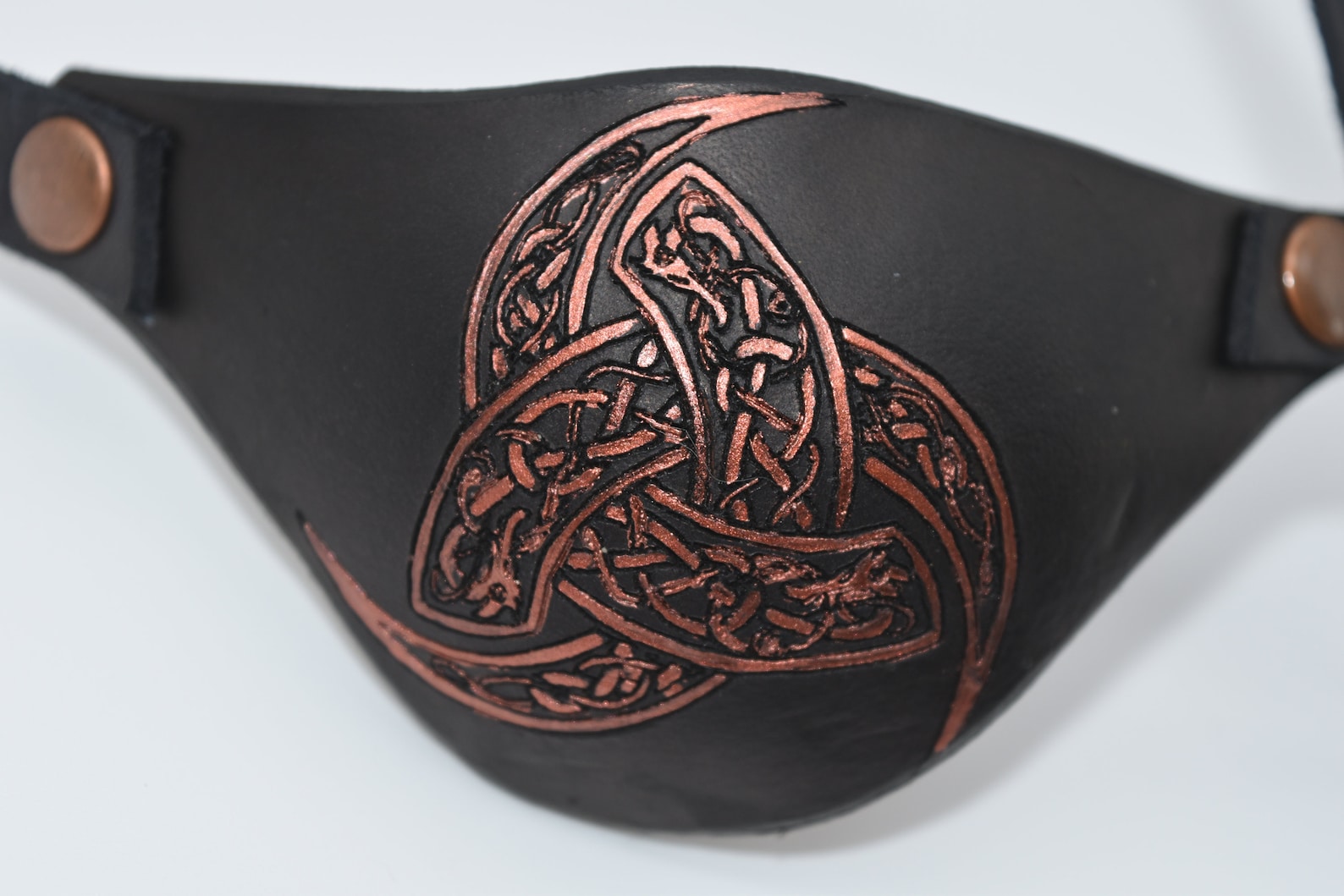 Celtic Dragon Tri Horn Horn of Odin Leather Eye Patch With Etsy Canada
