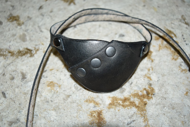 Leather Eye Patch With Adjustable Buckle Will Work for Etsy