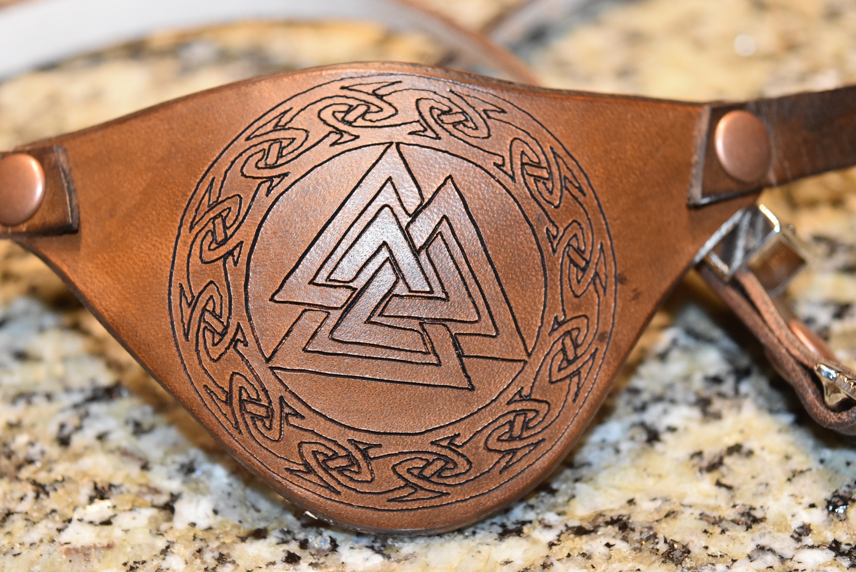 Viking Inspired Leather Eyepatch 