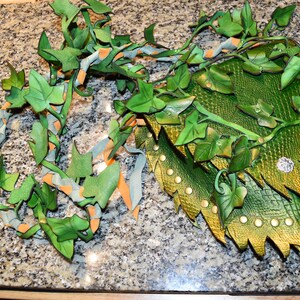 Poison ivy leather purse - ivy costume - green purse - custom order image 5