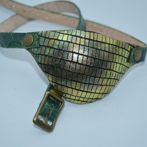 Dragon scale Leather eye patch with adjustable buckle for unisex -will work for permanent use not touching the eye