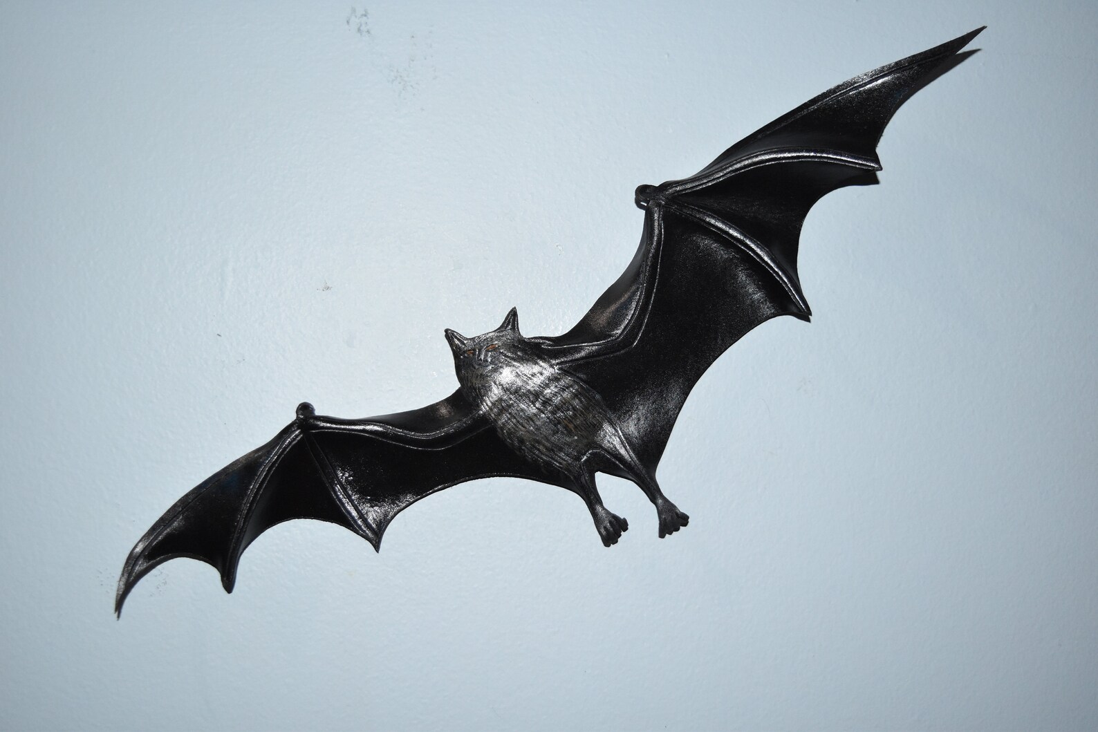 Leather Bat Wall Hanging Front View 15 Inches Wingspan Etsy