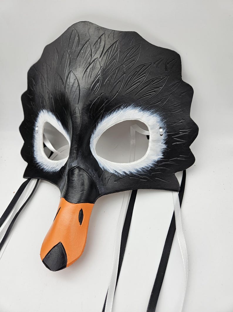 Zwanenmasker, leren masker - custom-bestelling voor like it afbeelding 9