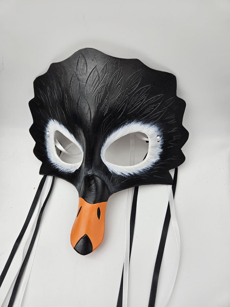 Zwanenmasker, leren masker - custom-bestelling voor like it afbeelding 7