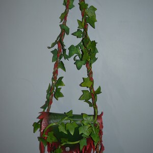 Poison ivy leather purse - ivy costume - green purse - custom order image 2