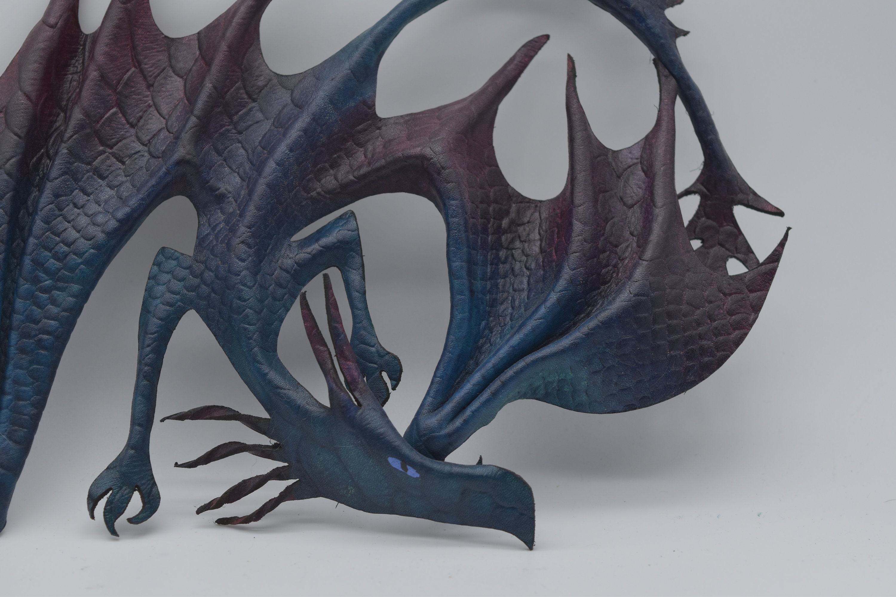 3D吊り下げドラゴンの型紙 - 自分で作ってみよう。写真のような