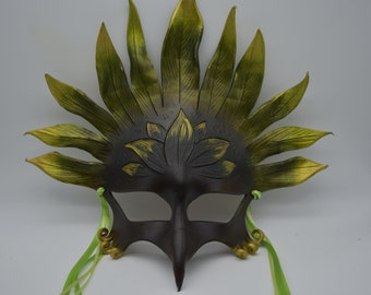 Forest phoenix, dragon, gryphon leather mask - this one available now