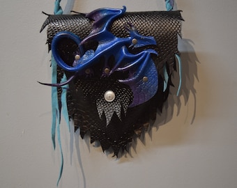 Fantasy Dragon purse aurora dragon - 9 inch dragon - custom order in this colour