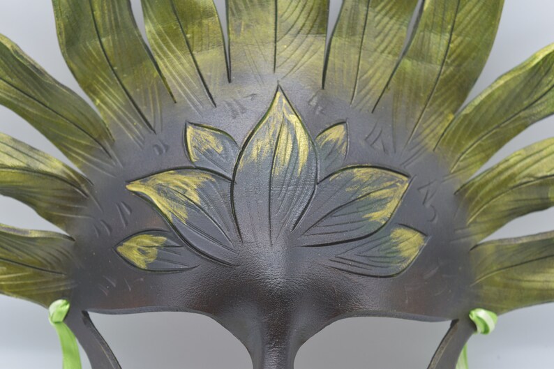 Forest phoenix, fire phoenix dragon, gryphon leather mask - custom orders for ones like it image 4