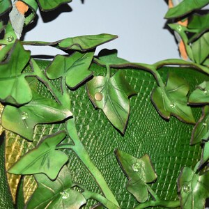Poison ivy leather purse - ivy costume - green purse - custom order image 7