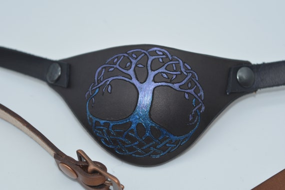 SLIM Leather Eye Patch With Adjustable Buckle Will Work for Permanent Use  Not Touching the Eye Shipping Upgrades Available at Check Out 