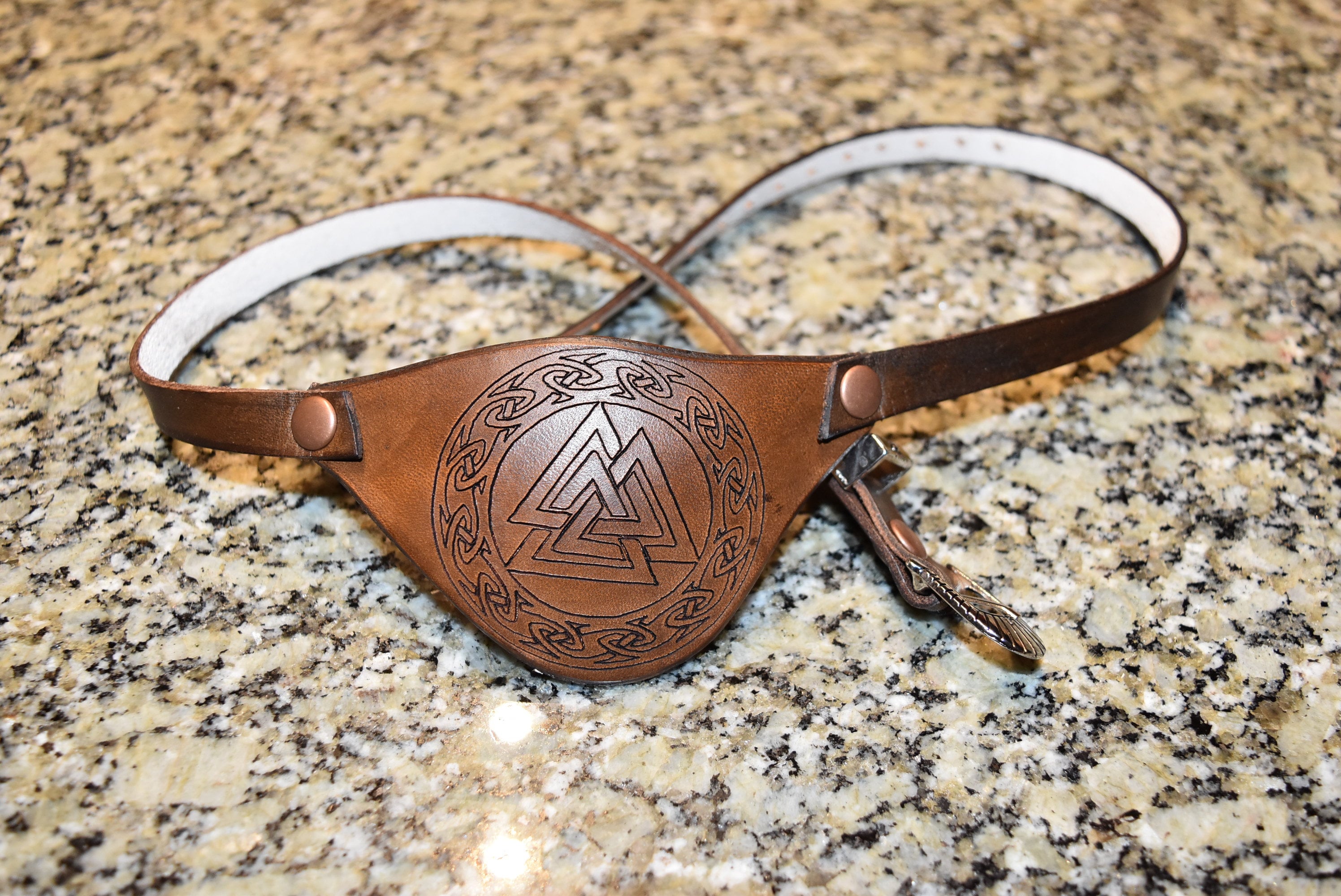 Viking Inspired Leather Eyepatch 