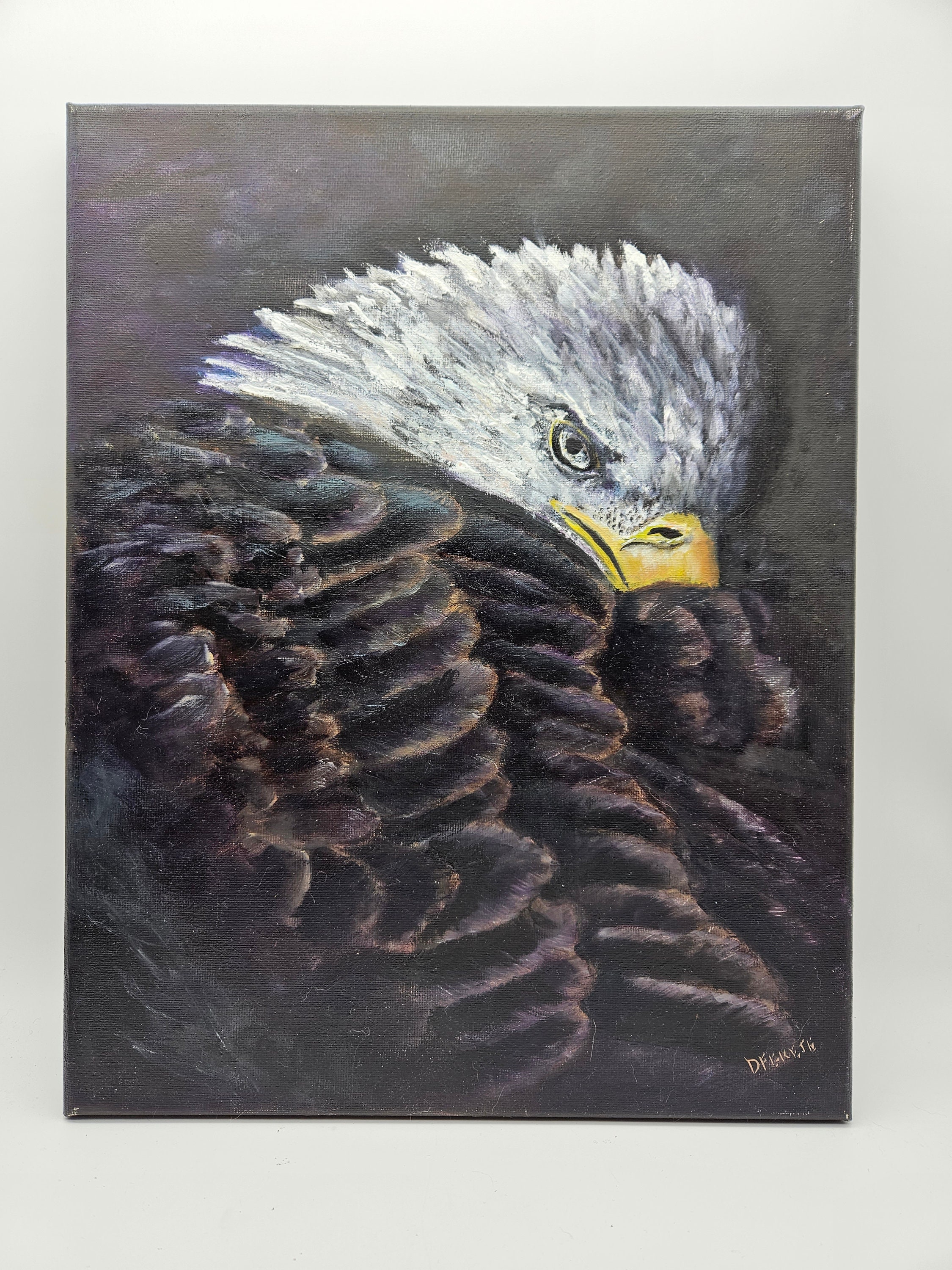 Bald Eagle Painting - Medium Oil Painting - One of a Kind Original Oil ...