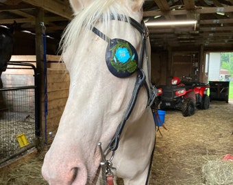 Eye patch for a horse - for a horse with a damaged eye or eye area