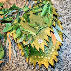 Poison ivy leather purse - ivy costume - green purse - custom order image 10