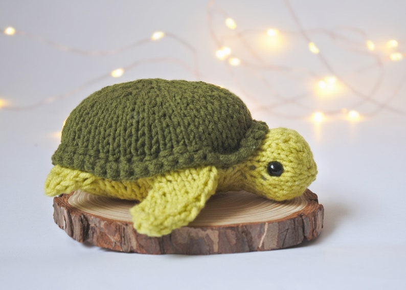 Mini turtle, stuffed animal, tiny plush sea turtle, sea creatures mini amigurumi, pocket toy, crochet turtle, green turtle knit turtle image 5