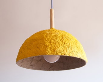 Pappmaché-Lampe Drop Lampe Pappmaché Hängelampe Pappmaché-Lampe Drop Lampe Pappmaché Hängelampe