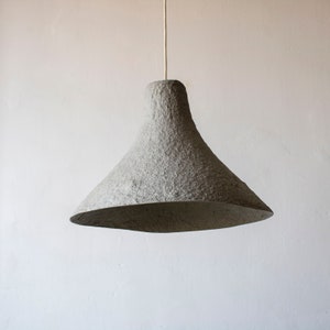 Rustic Pendant Light rumcajs made from paper mache