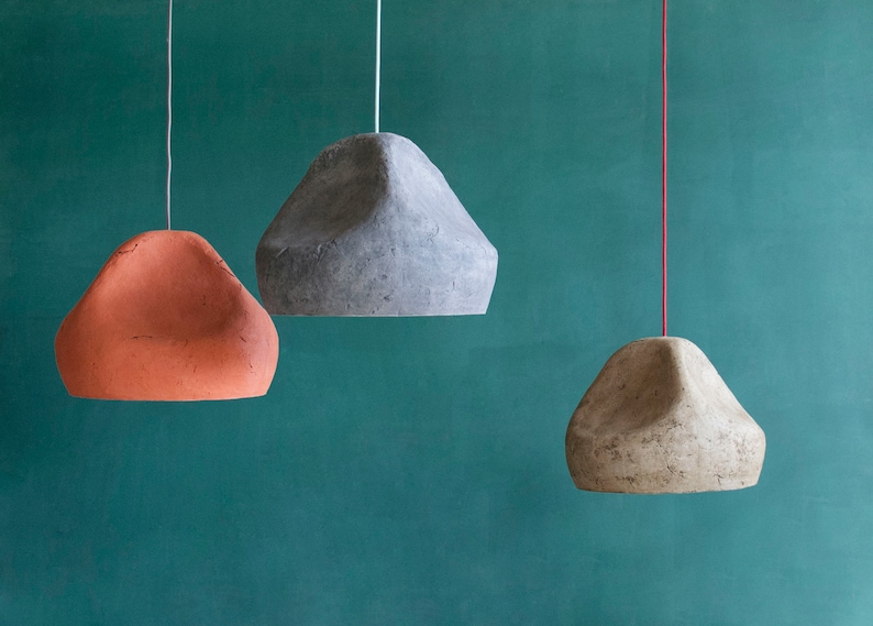 3 Paper Mache Lights Sculptures Sensi