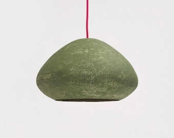 Industrial Pendant Lighting made from Paper Mache, Ecologic Light Fixture for Loft, Modern Industrial Light for Cafe - Morphe I