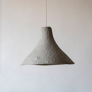 Rustic Pendant Light rumcajs made from paper mache