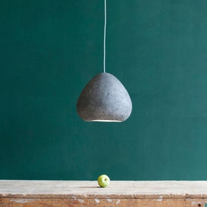 Industrial Light Fixture made from Paper Mache - Morphe Natural Grey