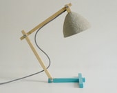 Lámpara de escritorio Metamorfozis No5, lampara, luces de noche, lámpara de mesa, papel mache, lámpara de papel, lámpara de madera, lamparas