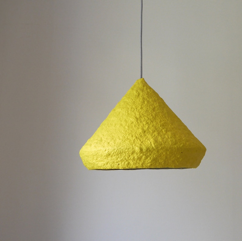 Modern Chandelier From Paper Mache Industrial Lighting for Etsy