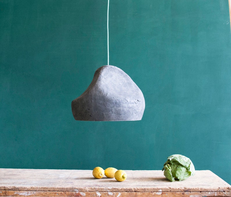 Paper Mache grey Dining room lighting Sensi in the dining room
